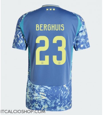 Ajax Steven Berghuis #23 Seconda Maglia 2024-25 Manica Corta